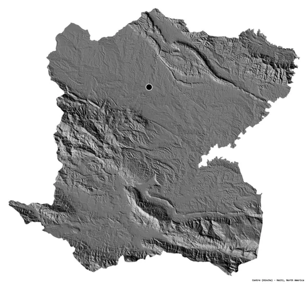 Forma Del Centro Departamento Haití Con Capital Aislada Sobre Fondo — Foto de Stock