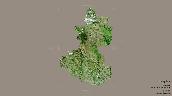 Gebiet Von Lempira Departement Honduras Isoliert Auf Einem Soliden Hintergrund — Stockfoto
