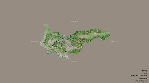 Територія Йоро Департамент Гондурасу Ізольована Твердому Тлі Геотермальному Обмежувальному Ящику — стокове фото