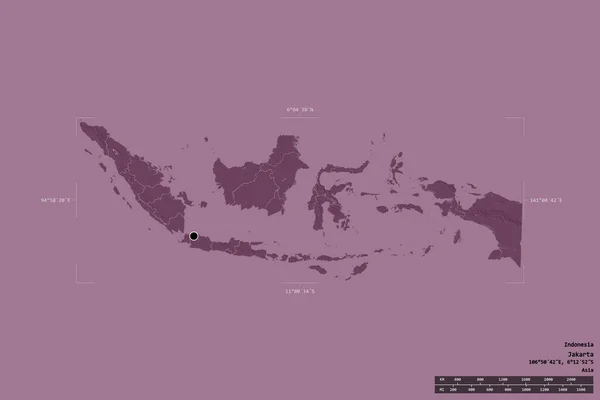 Територія Індонезії Ізольована Твердому Тлі Геотермальному Обмежувальному Ящику Головний Регіональний — стокове фото