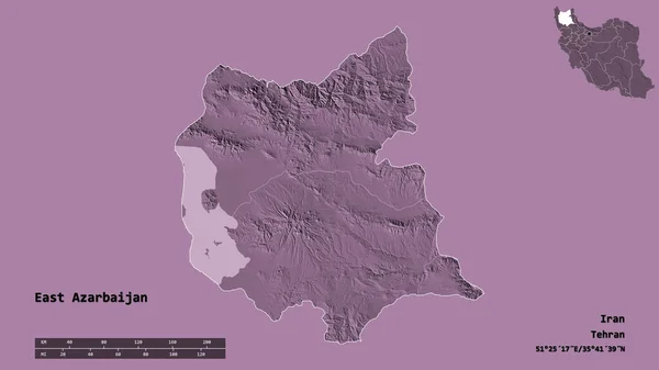 Vorm Van Oost Azarbaijan Provincie Iran Met Hoofdstad Geïsoleerd Een — Stockfoto