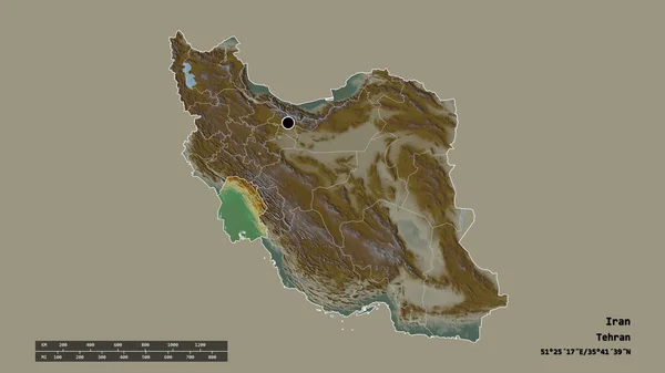 Спустошена Форма Ірану Столицею Основним Регіональним Поділом Відокремленою Територією Хузестан — стокове фото