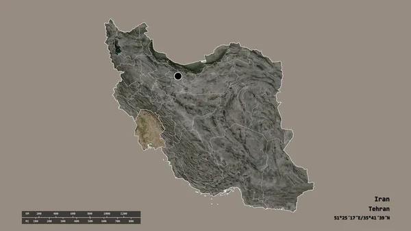 Спустошена Форма Ірану Столицею Основним Регіональним Поділом Відокремленою Територією Хузестан — стокове фото