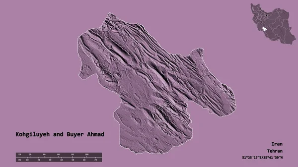 Форма Кохґілуї Буайер Ахмад Провінції Іран Столицею Ізольованою Твердому Тлі — стокове фото