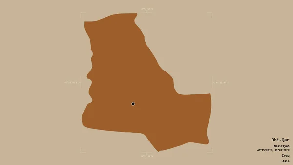 Район Кар Провінція Ірак Ізольований Твердому Тлі Геотермальному Обмежувальному Ящику — стокове фото