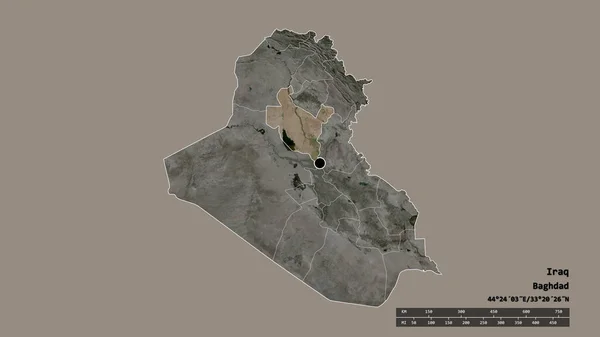 Спустошена Форма Іраку Столицею Основним Регіональним Відділенням Відокремленим Районом Сала — стокове фото