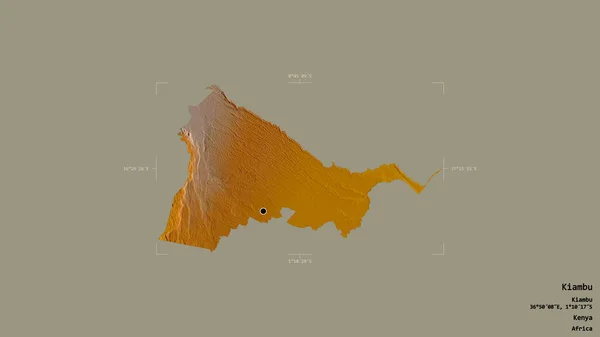 Територія Кямбу Графства Кенія Ізольована Твердому Тлі Геотермальному Обмежувальному Ящику — стокове фото