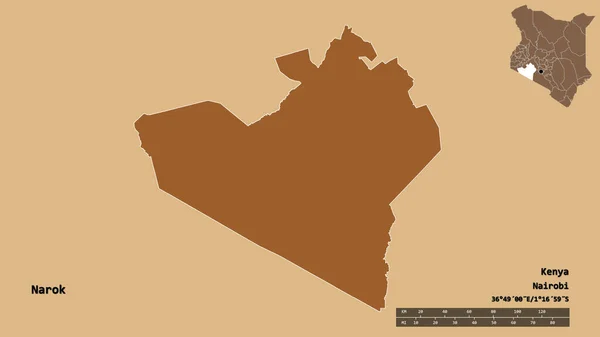 Kenya Nın Narok Ilçesi Başkenti Sağlam Arka Planda Izole Edilmiştir — Stok fotoğraf