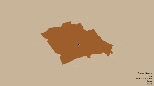 Територія Транс Ної Графства Кенія Ізольована Твердому Тлі Геотермальному Обмежувальному — стокове фото