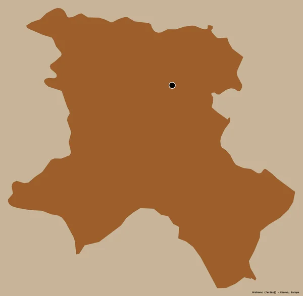 코소보의 우로세냐 수도가 색상의 배경에 고립되어 패턴이 텍스처 렌더링 — 스톡 사진