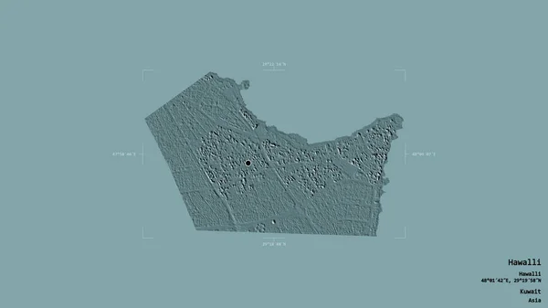 Gebiet Von Hawalli Provinz Kuwait Isoliert Auf Einem Soliden Hintergrund — Stockfoto