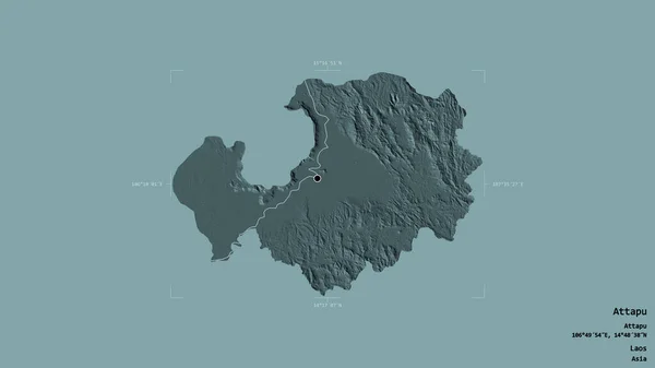 Територія Аттапу Провінції Лаос Ізольована Твердому Тлі Геотермальному Обмежувальному Ящику — стокове фото