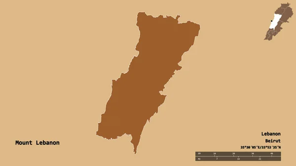 Vorm Van Libanon Berg Gouvernement Van Libanon Met Zijn Hoofdstad — Stockfoto
