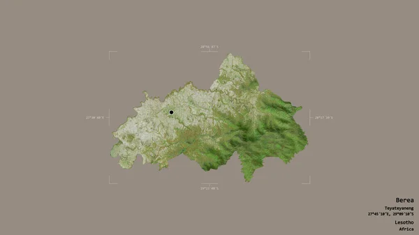 Територія Береї Район Лесото Ізольована Твердому Тлі Геотермальному Обмежувальному Ящику — стокове фото
