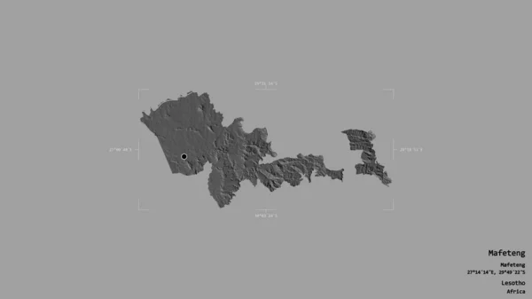 Територія Мафетенг Район Лесото Ізольована Твердому Тлі Геотермальному Обмежувальному Ящику — стокове фото