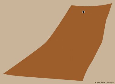 Libya 'nın az Zawiyah ilçesi, başkenti katı bir renk arka planına sahip. Desenli dokuların bileşimi. 3B görüntüleme