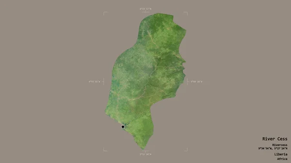 Територія Річки Сесс Графства Ліберія Ізольована Твердому Тлі Геотермальному Обмежувальному — стокове фото