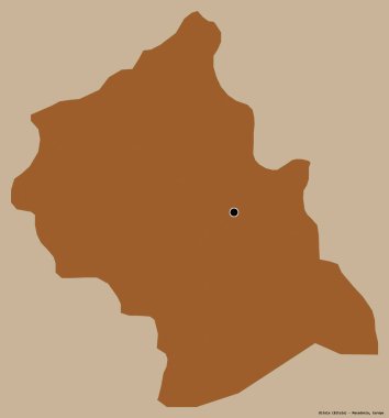 Makedonya 'nın Bitola belediyesi, başkenti katı bir renk zeminine sahip. Desenli dokuların bileşimi. 3B görüntüleme