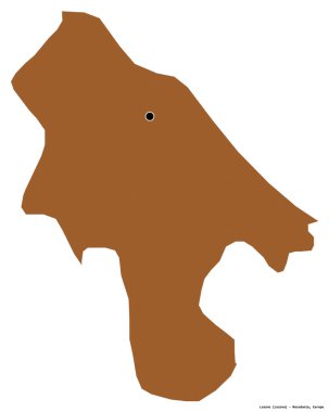 Makedonya 'nın başkenti Lozovo' nun beyaz arka planda izole edilmiş hali. Desenli dokuların bileşimi. 3B görüntüleme