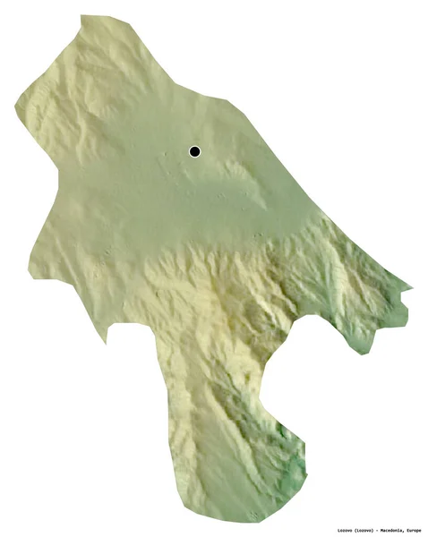 Kształt Lozovo Gminy Macedonii Stolicą Odizolowaną Białym Tle Mapa Pomocy — Zdjęcie stockowe