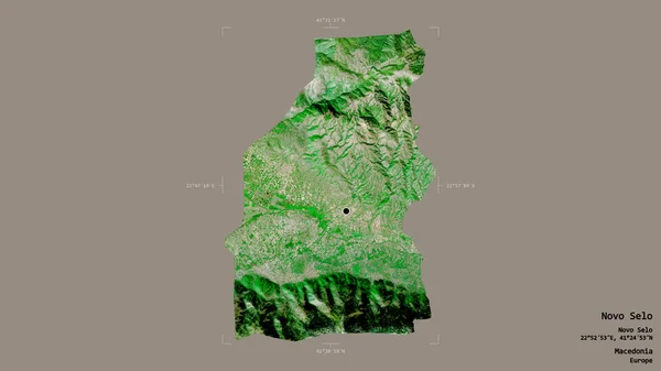 Zona Novo Selo Municipio Macedonia Aislada Sobre Fondo Sólido Una —  Fotos de Stock