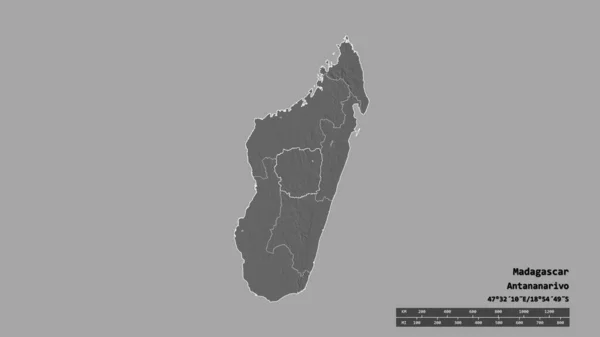 Розчарована Форма Мадагаскару Столицею Головним Районним Відділенням Відокремленою Територією Антананаріву — стокове фото
