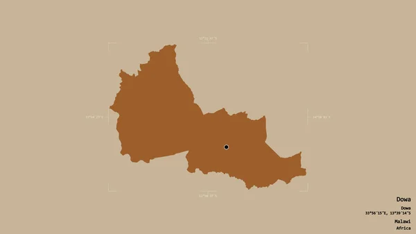 Area Dowa Distretto Del Malawi Isolata Uno Sfondo Solido Una — Foto Stock