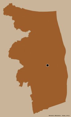 Malawi 'nin Nkhotakota ilçesi, başkenti katı bir renk arkaplanı ile izole edilmiştir. Desenli dokuların bileşimi. 3B görüntüleme