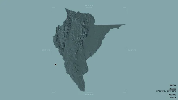 Zona Neno Distrito Malaui Aislada Sobre Fondo Sólido Una Caja —  Fotos de Stock