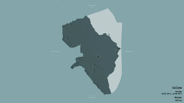 Zona Salima Distrito Malaui Aislada Sobre Sólido Fondo Una Caja —  Fotos de Stock