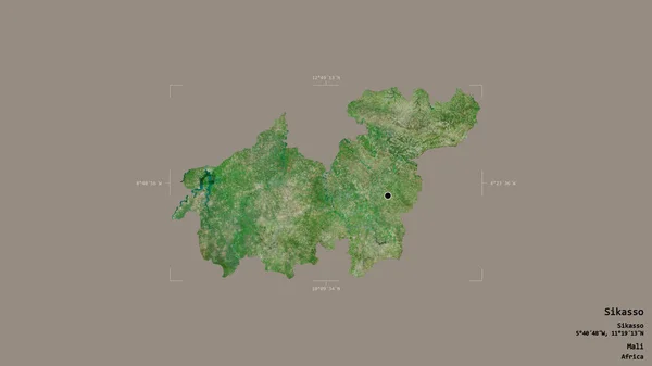 말리의 시카소 은지층이 배경에 고립되어 있었습니다 라벨이요 렌더링 — 스톡 사진