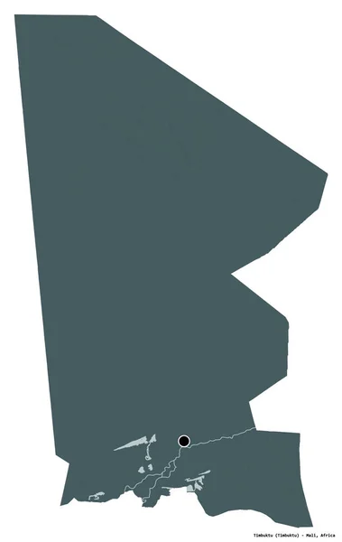 Σχήμα Του Τιμπουκτού Περιοχή Του Μάλι Την Πρωτεύουσά Του Απομονωμένη — Φωτογραφία Αρχείου