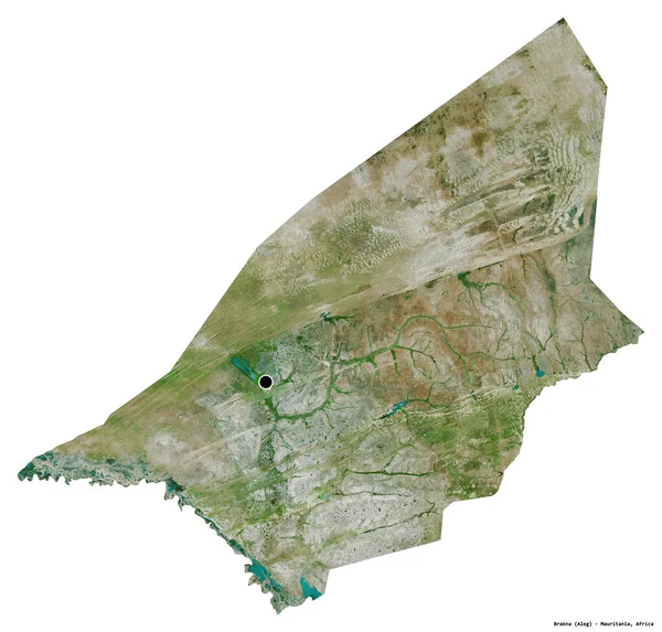 Vorm Van Brakna Regio Van Mauritanië Met Als Hoofdstad Geïsoleerd — Stockfoto