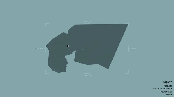 Περιοχή Tagant Περιοχή Μαυριτανίας Απομονωμένη Στέρεο Υπόβαθρο Ένα Γεωγραφικό Πλαίσιο — Φωτογραφία Αρχείου