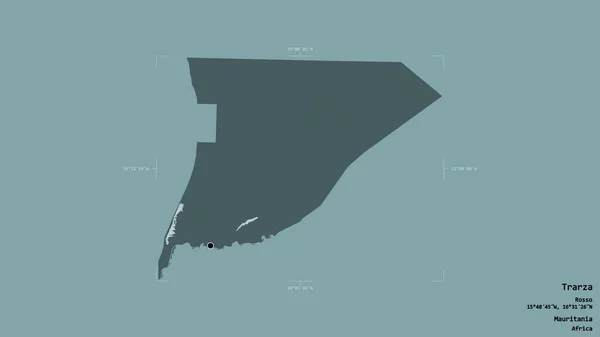 Zone Trarza Région Mauritanie Isolée Sur Fond Solide Dans Une — Photo