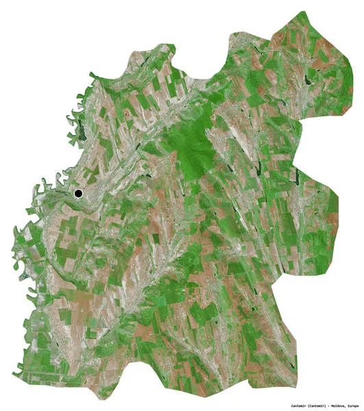 Bentuknya Cantemir Distrik Moldova Dengan Ibukotanya Terisolasi Dengan Latar Belakang — Stok Foto