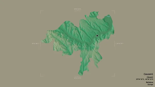 몰도바 지역인 구상의 균열이 배경에 고립되어 있었습니다 라벨이요 렌더링 — 스톡 사진