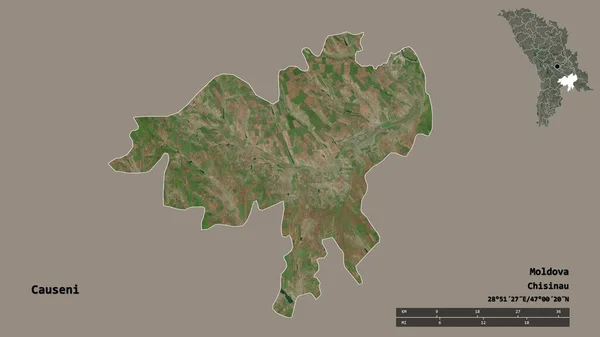 Moldova Nın Causeni Ilçesi Başkenti Sağlam Arka Planda Izole Edilmiş — Stok fotoğraf