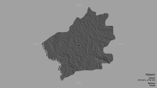 Área Falesti Distrito Moldavia Aislada Sobre Fondo Sólido Una Caja —  Fotos de Stock