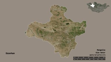 Moğolistan 'ın Dzavhan şehrinin başkenti, sağlam bir zemine sahip. Uzaklık ölçeği, bölge önizlemesi ve etiketleri. Uydu görüntüleri. 3B görüntüleme