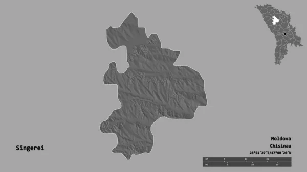 Moldova Nın Singerei Ilçesi Başkenti Sağlam Arka Planda Izole Edilmiştir — Stok fotoğraf