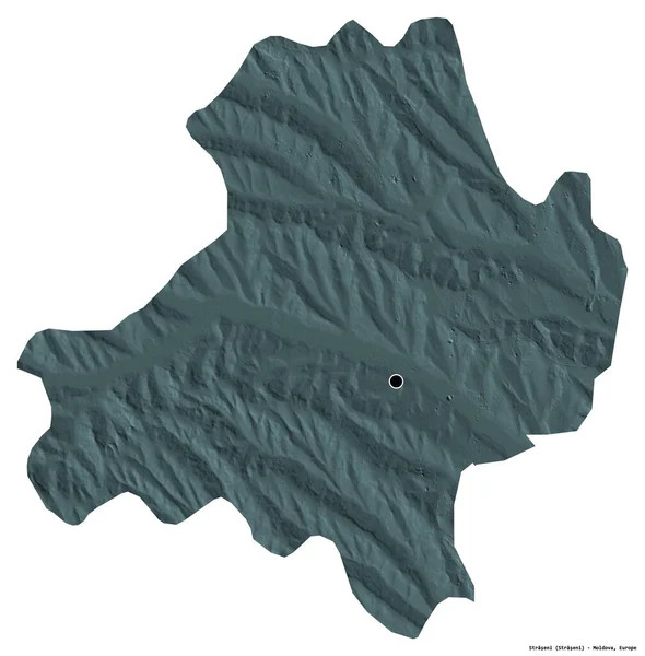 Σχήμα Του Straseni Περιοχή Της Μολδαβίας Την Πρωτεύουσα Της Απομονωμένη — Φωτογραφία Αρχείου