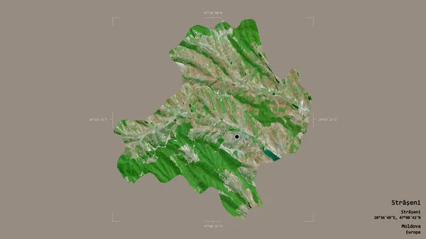 Moldova Nın Straseni Ilçesi Bir Jeoreferatlı Sınır Kutusunda Sağlam Bir — Stok fotoğraf