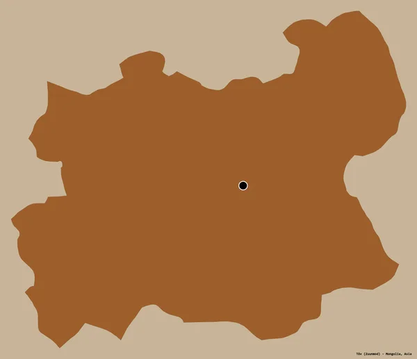Vorm Van Tov Provincie Mongolië Met Als Hoofdstad Geïsoleerd Een — Stockfoto