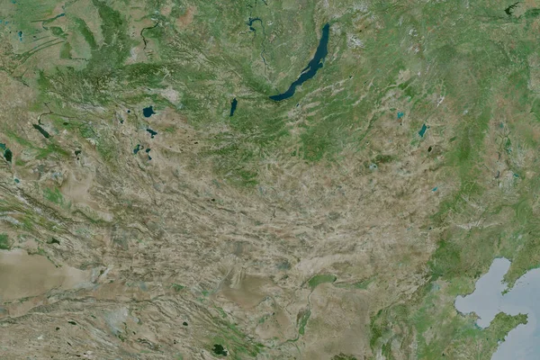 Erweiterte Fläche Der Mongolei Satellitenbilder Rendering — Stockfoto