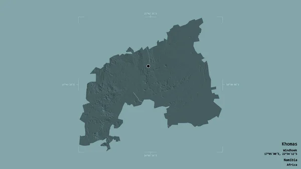 Територія Хомаса Області Намібії Ізольована Твердому Тлі Геотермальному Обмежувальному Ящику — стокове фото
