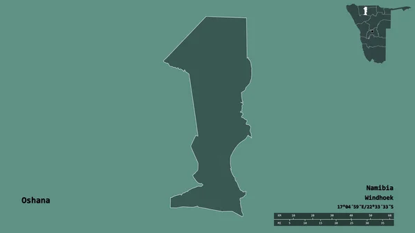 Σχήμα Oshana Περιοχή Της Ναμίμπια Κεφάλαιό Της Απομονωμένο Στέρεο Υπόβαθρο — Φωτογραφία Αρχείου