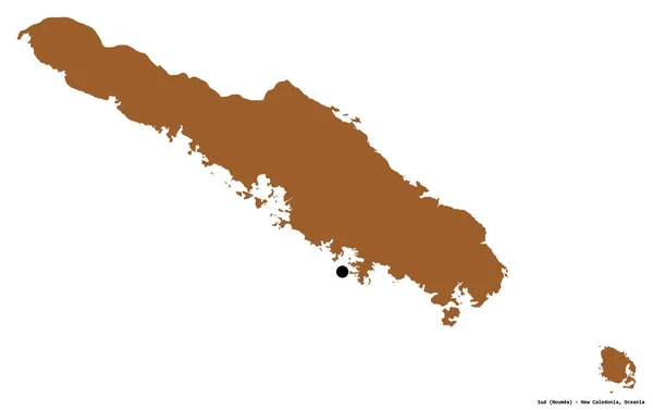Форма Суд Провінція Нова Каледонія Столицею Ізольованою Білому Тлі Склад — стокове фото