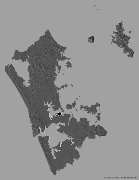 Shape Auckland Regional Council New Zealand Its Capital Isolated Solid — Stock Photo, Image