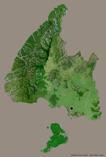 Tvar Jižní Země Regionální Rada Nového Zélandu Jeho Hlavním Městem — Stock fotografie